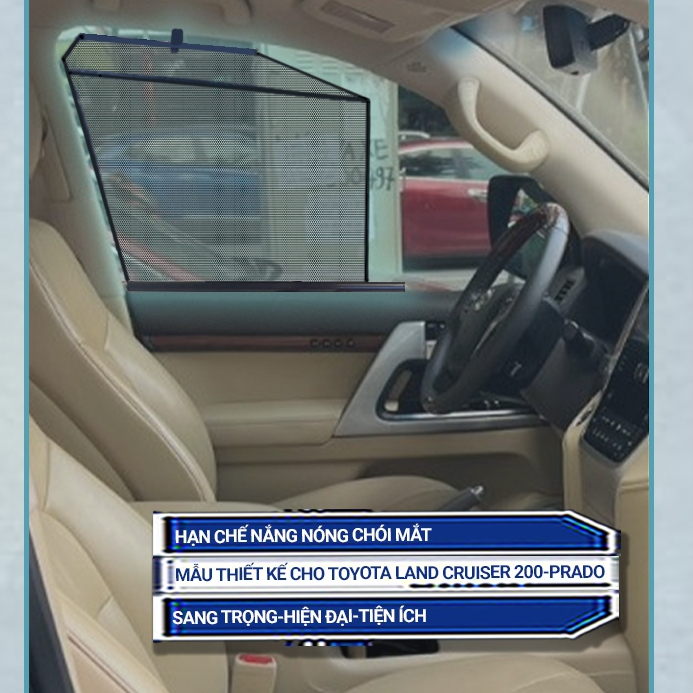RÈM CHẮN NẮNG Ô TÔ TỰ CUỘN TOYOTA LAND CRUISER(LC200/LC300/PRADO)