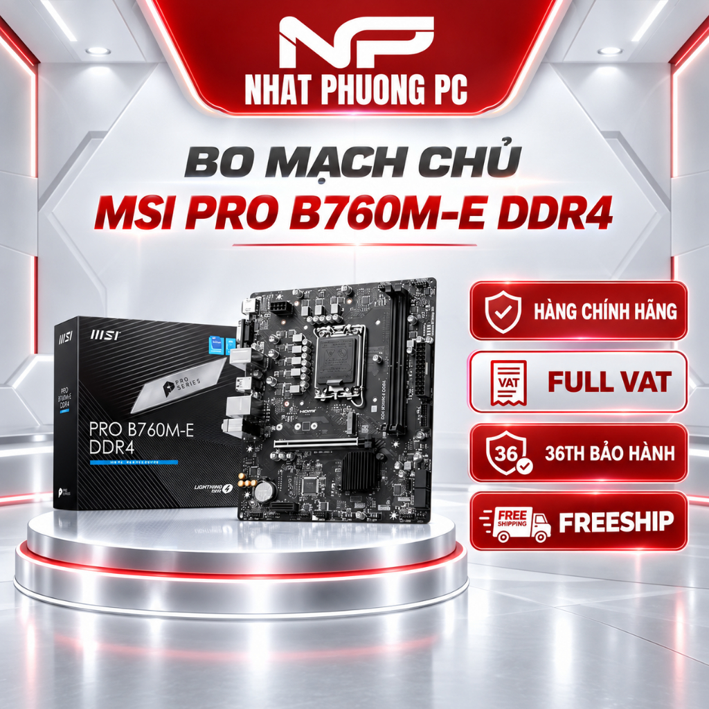 MAINBOARD MSI PRO B760M-E DDR4