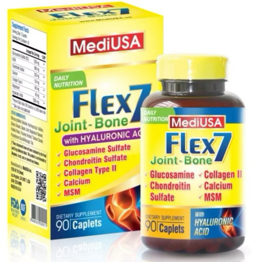 MediUSA Flex 7 Joint-Bone Hộp 90 viên -Viên bổ xương khớp