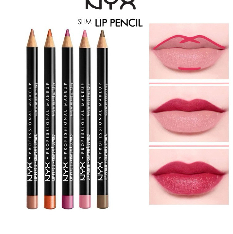 Chì kẻ môi siêu mảnh Nyx Slim Lip Pencil