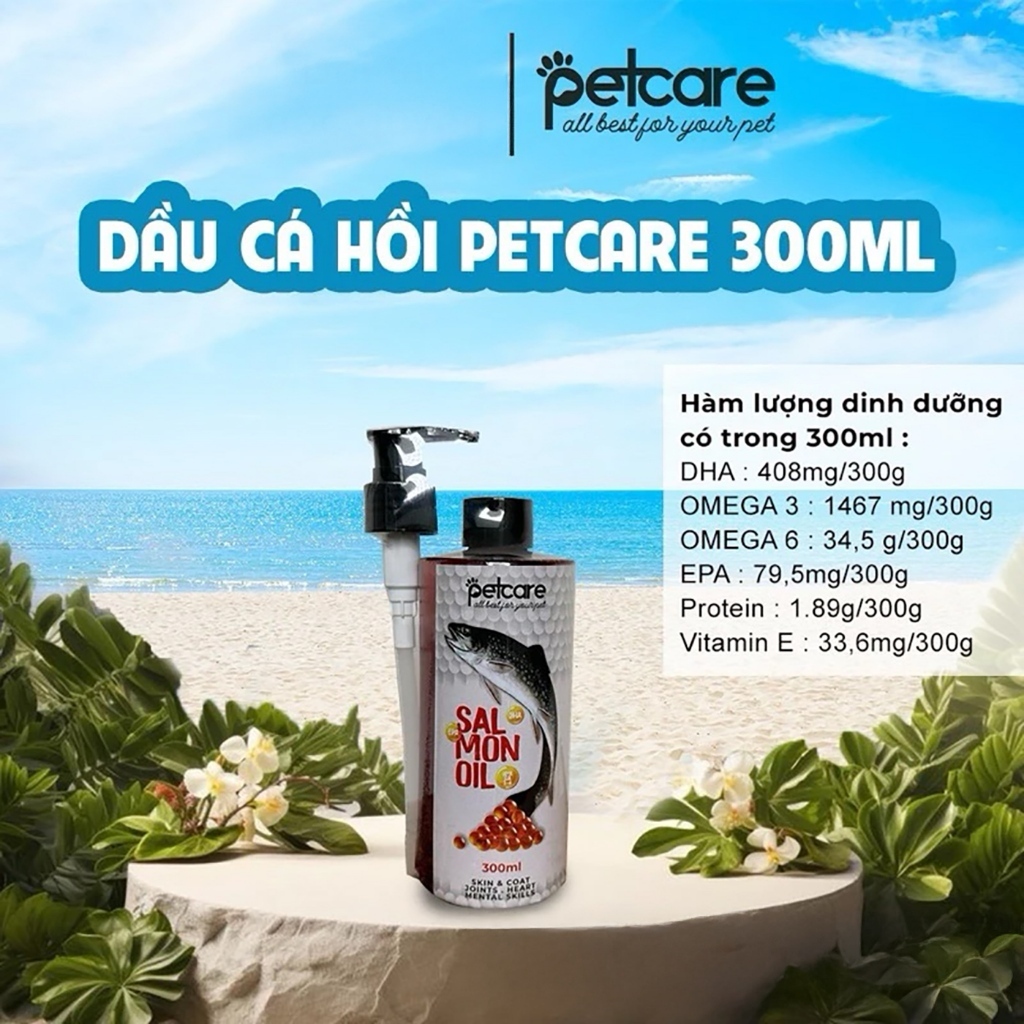 Dầu cá hồi PetCare Salmon Oil - 300ml - Cutepets