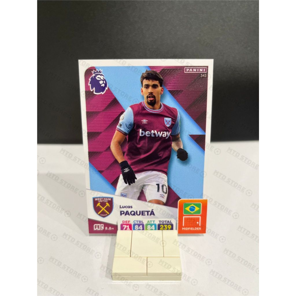 [ CHÍNH HÃNG ] - PANINI ADRENALYN XL PREMIER LEAGUE 24/25 - Lucas Paqueta
