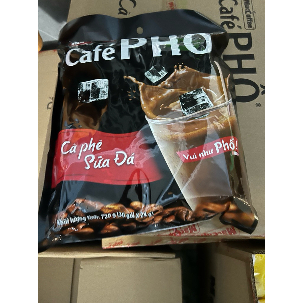 combo 1 thùng 20 túi cafe phố sữa đá tổng 600 gói cf
