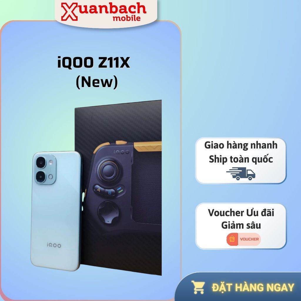 Điện thoại Vivo iQOO Z11x New (Dimensity 7400 - Pin 7200mAh)