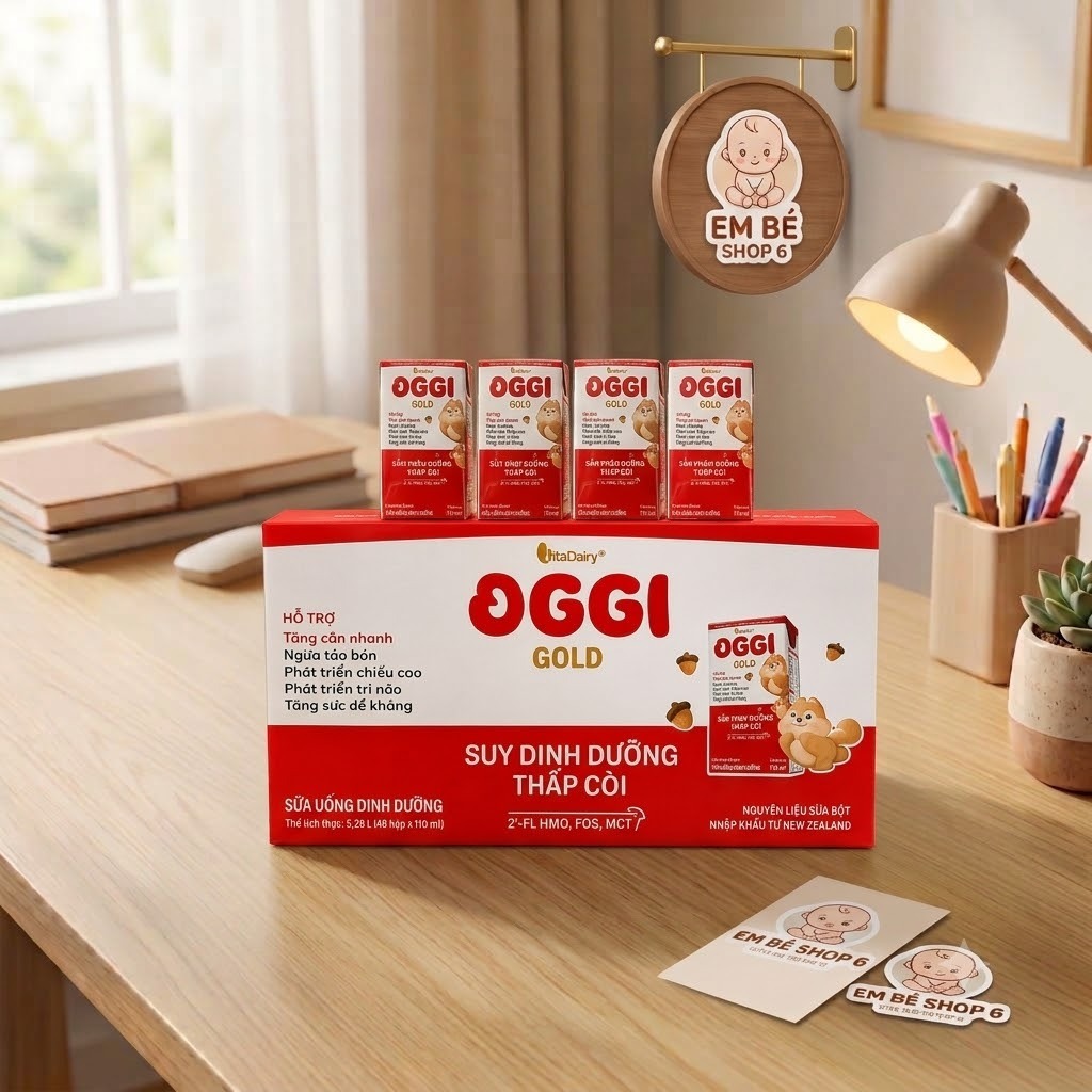 Oggi Gold Sữa pha sẵn 180ml Thùng 48 hộp - 180ml, Oggi Gold