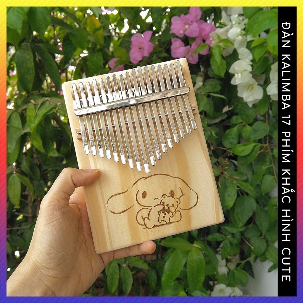 Đàn Kalimba 17 phím giá siêu rẻ QUYNHLEMO âm hay đầy đủ phụ kiện