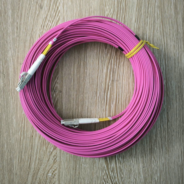 Dây Nhảy Quang LC/UPC-LC/UPC OM4 LSZH 2.0 Duplex 50M | Patch Cord Cáp Quang Multimode