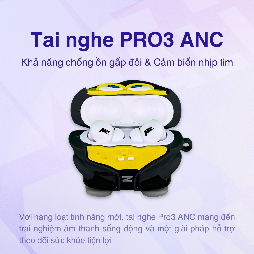 Tai nghe MEYMALL [Pro3 ANC] hàng Build Quality cao cấp, chống ồn chủ động cho…