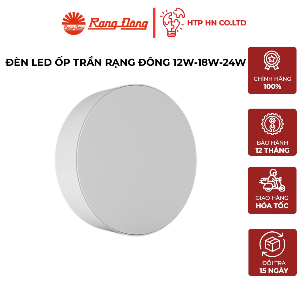Đèn Led ốp trần nổi LN29 Rạng Đông, tràn viền,mẫu mới, siêu đẹp, siêu sáng, bảo hành chính hãng 24th