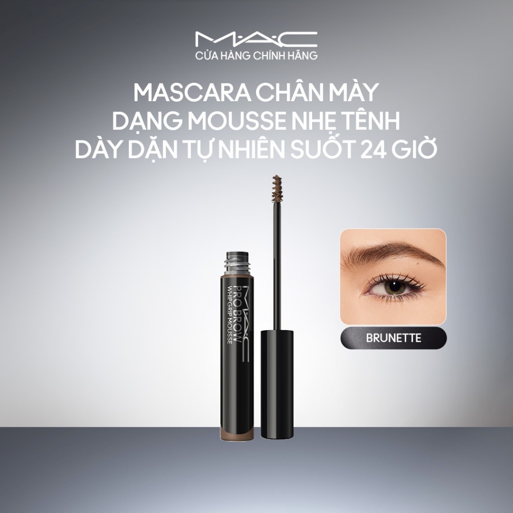 Mascara lông mày MAC Pro Brow WhipGrip Mousse | Mascara Lông Mày Dạng Mousse, Kháng Nước, Lâu Trôi 2