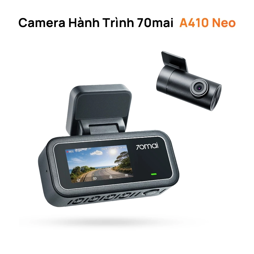 Camera Hành Trình A410 NEO Combo Camera Trước Sau Cao Cấp 70mai - Camera Hành Trình A410 NEO Combo C