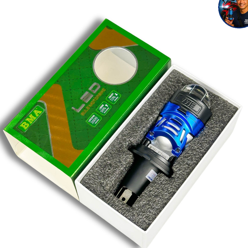 Đèn Pha LED Bi Cầu W3F Plus BMA 12–24V Điện Bình, Chân H4