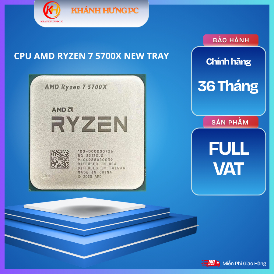 [FULL VAT] - CPU AMD Ryzen 7 5700X Tray New - Bảo Hành 36 Tháng