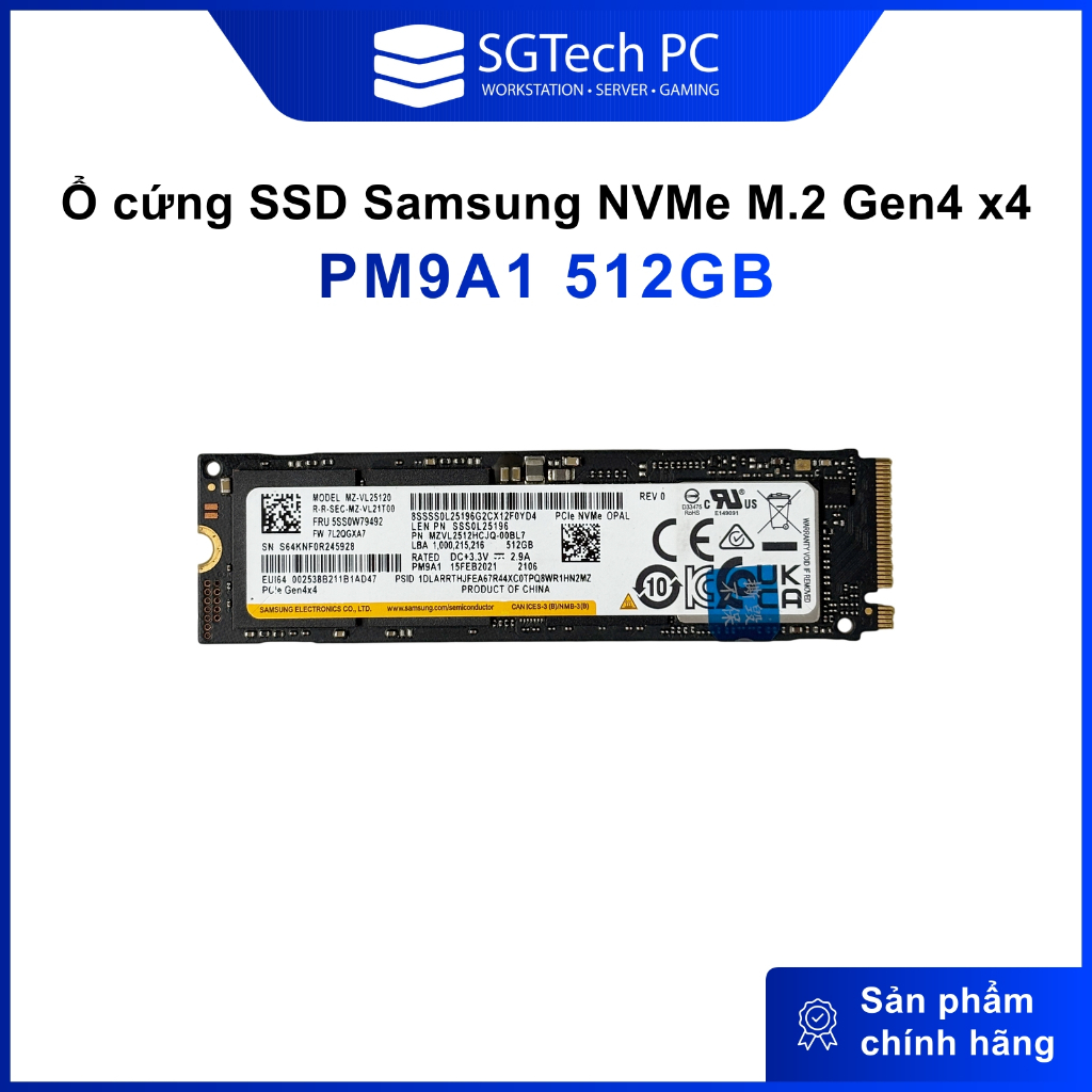 Ổ cứng SSD Samsung NVMe  PM9A1/PM981a 256GB, 512GB PM9A1, 970 EVO/EVO Plus/PRO, SSD980 500GB chuẩn 2