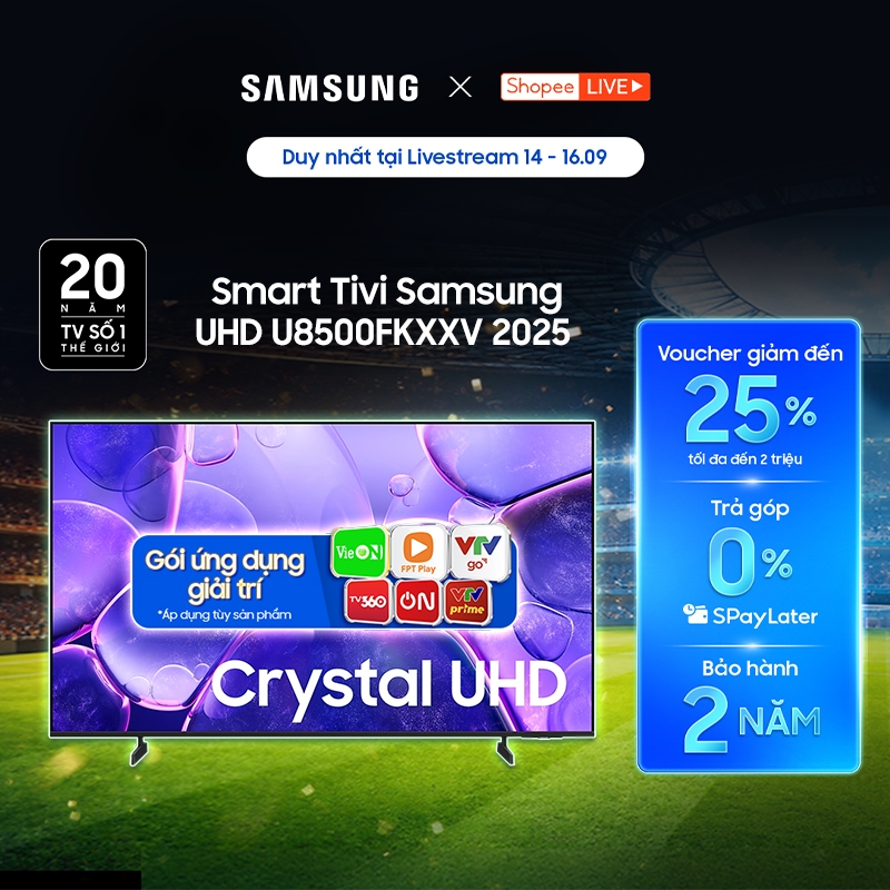 [Livestream] - Smart Tivi Samsung 4K - U8500FKXXV Crystal UHD