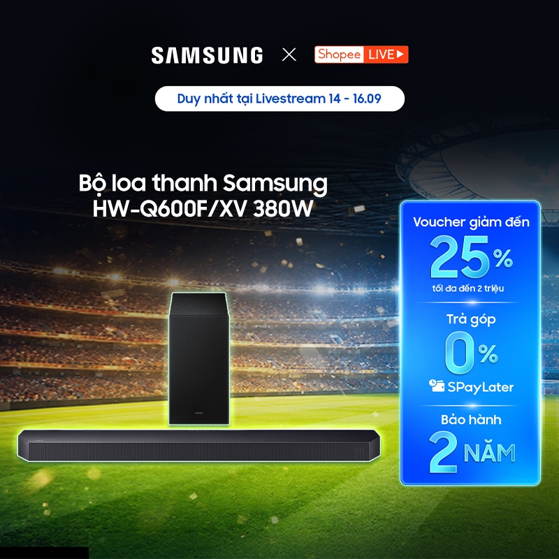 [Livestream]-Bộ loa thanh Samsung HW-Q600F/XV 380W