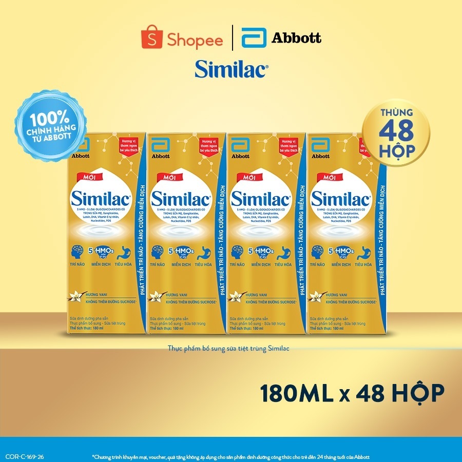 [0926] Thùng 48 hộp Sữa nước Similac 180ml/hộp:Thùng 48 hộp Sữa nước Similac 180ml/hộp