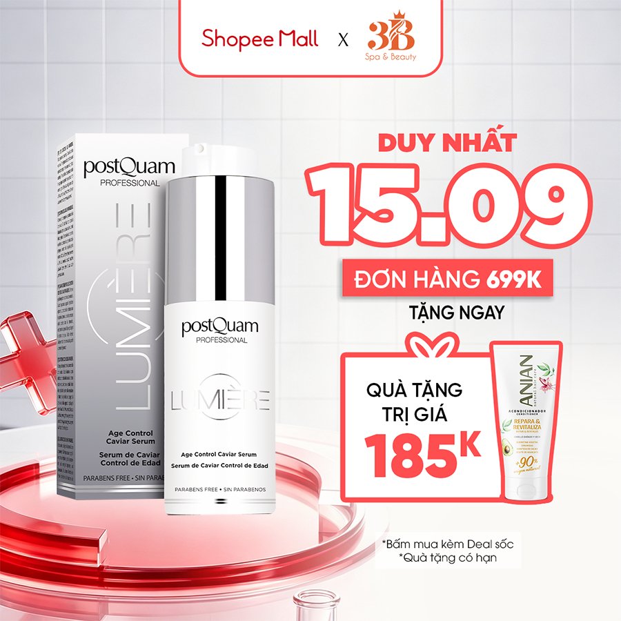 Tinh Chất Dưỡng Serum Cấp Ẩm Và Làm Sáng Da POSTQUAM Lumiere Age Control Caviar Serum  30ml Q28