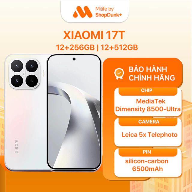 Điện thoại Xiaomi 17T 12+256GB | 12+512GB Bảo hành chính hãng 18 Tháng [Hàng Chưa Kích]