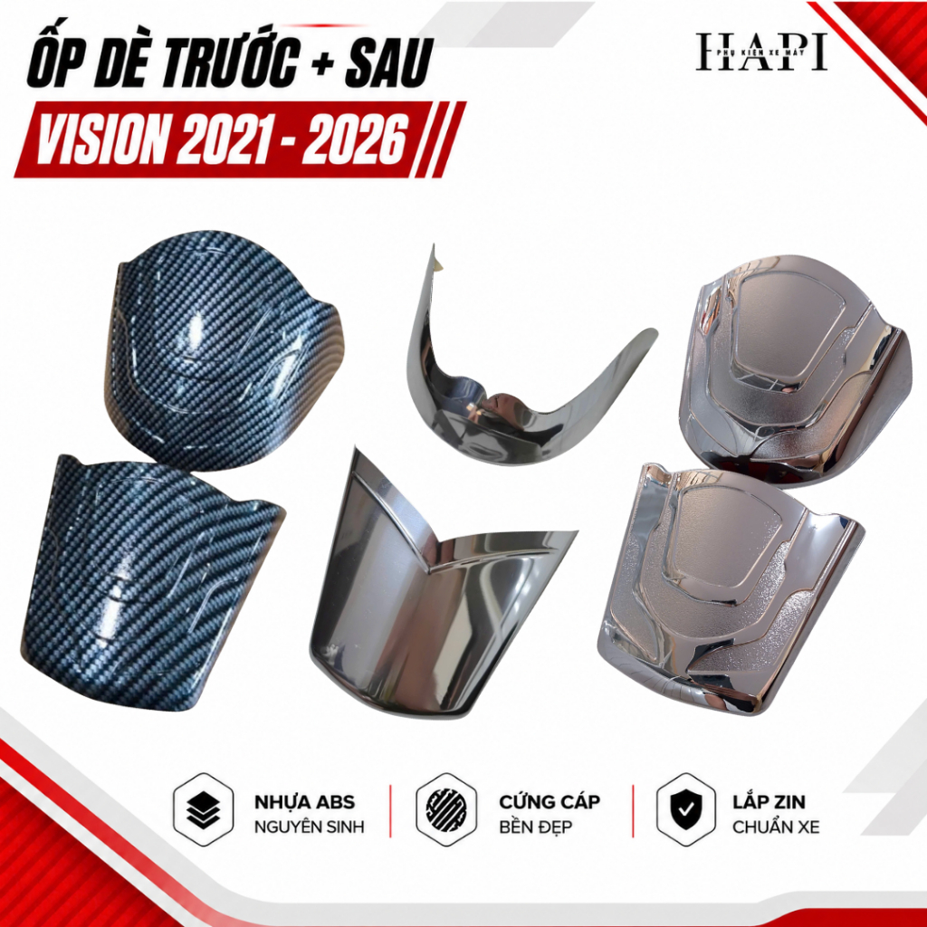 Ốp Dè Vision 2021-2026 Các Loại - Phụ Kiện Dè Trước Dè Sau Xe Vision