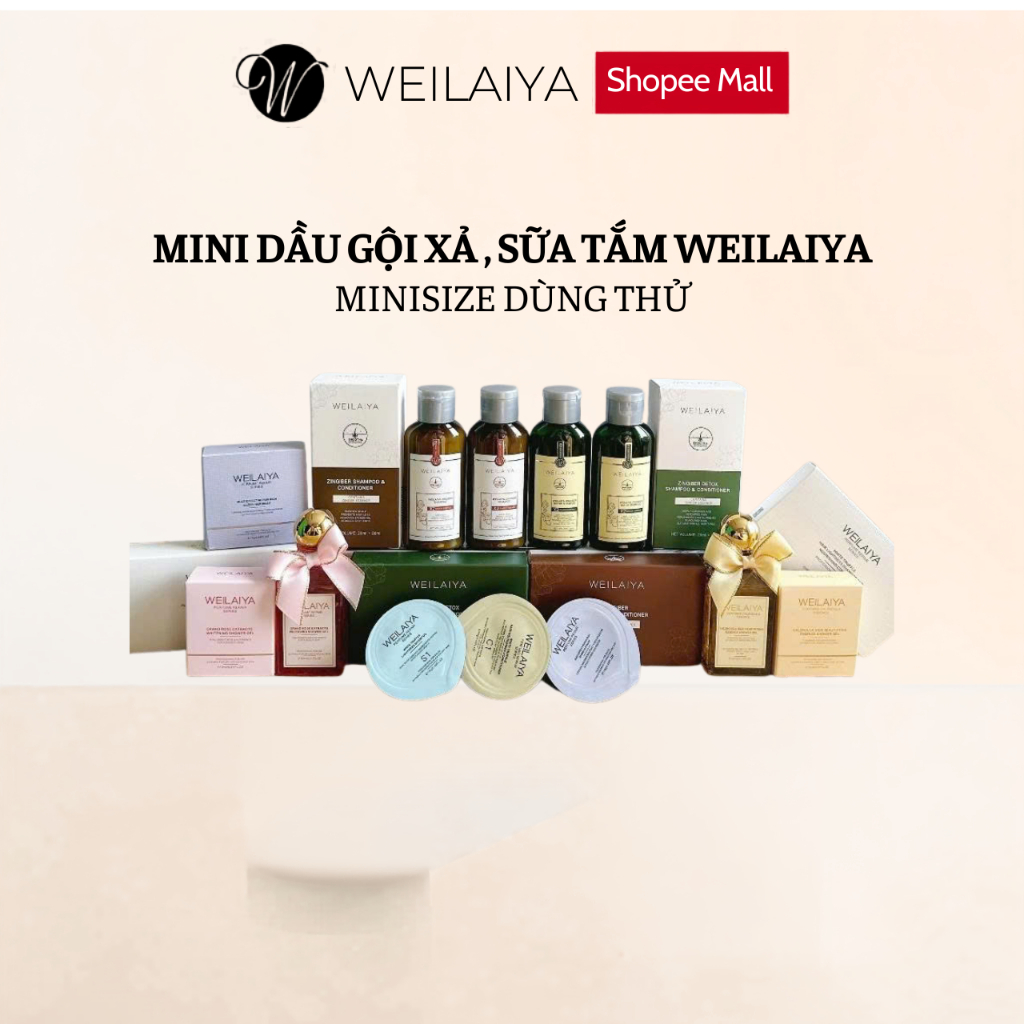 Dầu gội sữa tắm Weilaiya, MINI SIZE