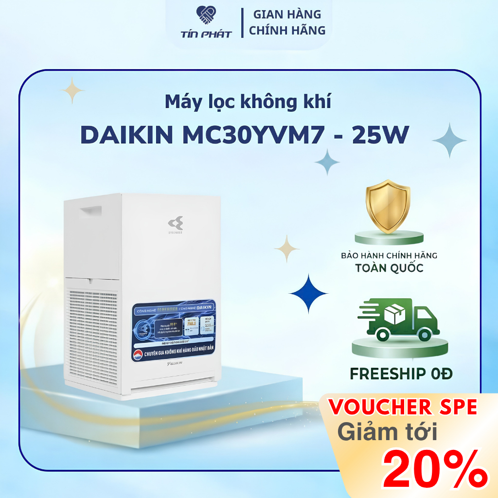 Máy lọc không khí Daikin MC30YVM7 - MC40UVM6-7 - MC55UVM6-7