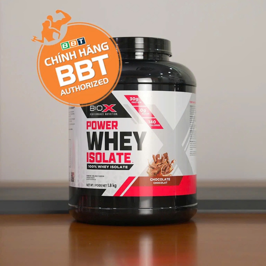 BIOX POWER WHEY ISOLATE 1.8KG – WHEY PROTEIN ISOLATE CAO CẤP - CHÍNH HÃNG