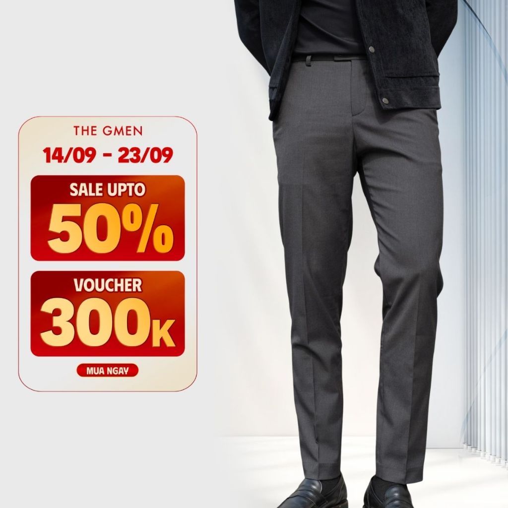 Quần tây âu công sở nam X25 Reguler Trousers  form Regular- THE GMEN ELEGANT EST 2017
