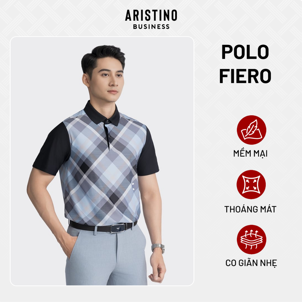 ARISTINO Áo Polo Nam Business Áo Polo Nam Công Sở Cao Cấp, Thiết Kế Thanh Lịch, Phom Dễ Mặc Dễ Phối 