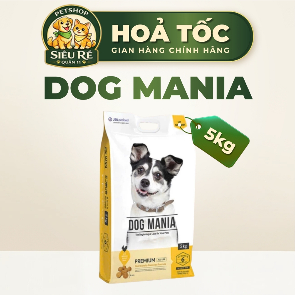 [GÓI 1KG - 5KG] HẠT DOG MANIA - HÀN QUỐC -