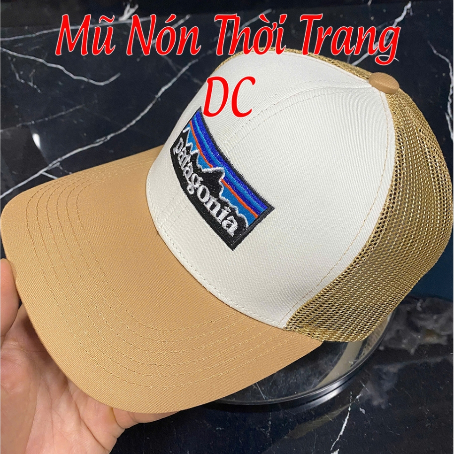 (Mua 1 Tặng 1 Nón) Nón Lưỡi Trai Phối Lưới In Logo Patagonia thoáng mát Phong Cách Trẻ Trung Cực Chấ