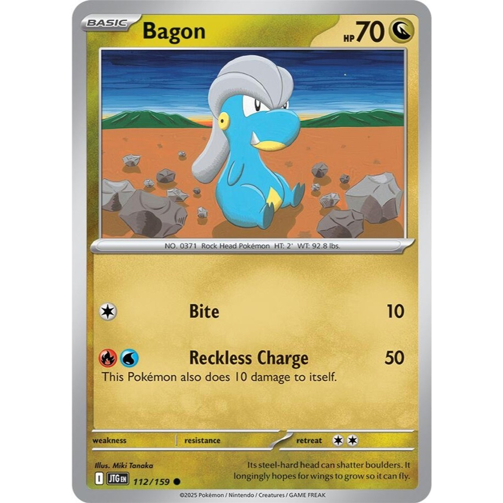 [TCollector] - [Thẻ bài Pokemon ENG] Bagon 112/159 JTG