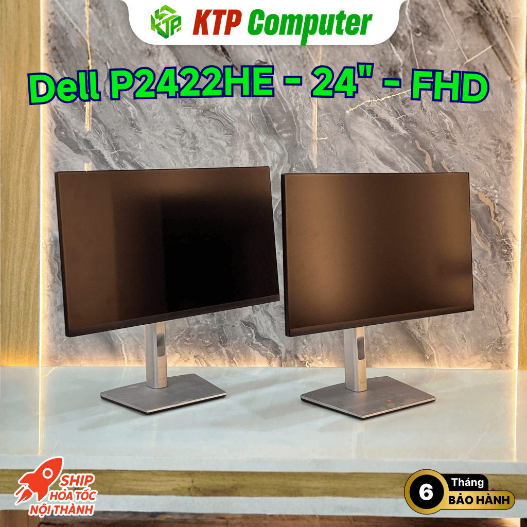 Màn hình Dell P2422HE (23.8 inch/FHD/IPS/60Hz/5ms/Type C/RJ45)
