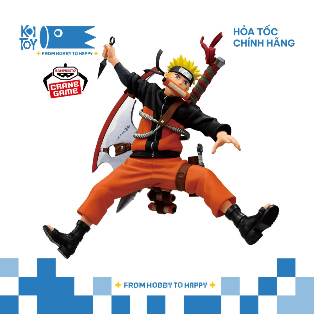 (Chính hãng) Mô Hình Naruto Shippuden - Vibration Stars 72 Series Uzumaki Naruto - Banpresto Figure