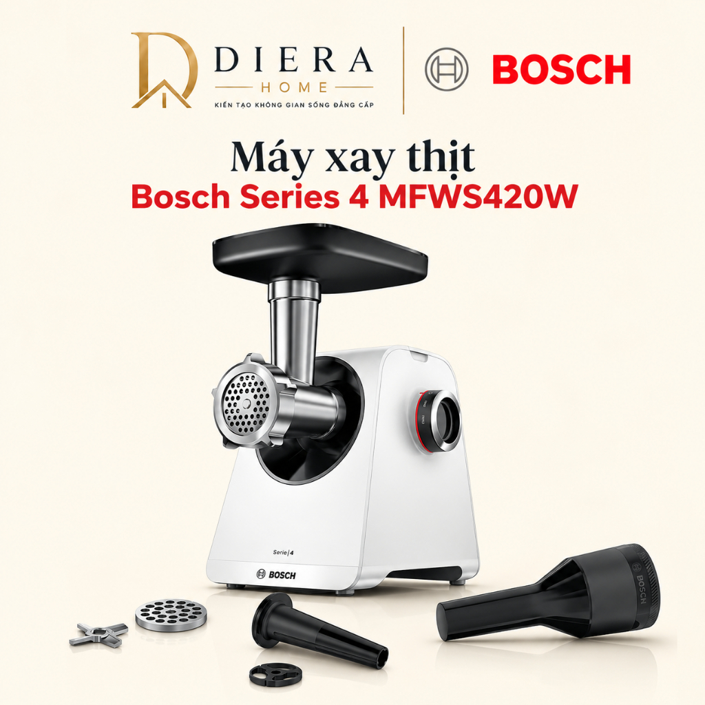 Máy xay thịt Bosch Series 4 MFWS420W