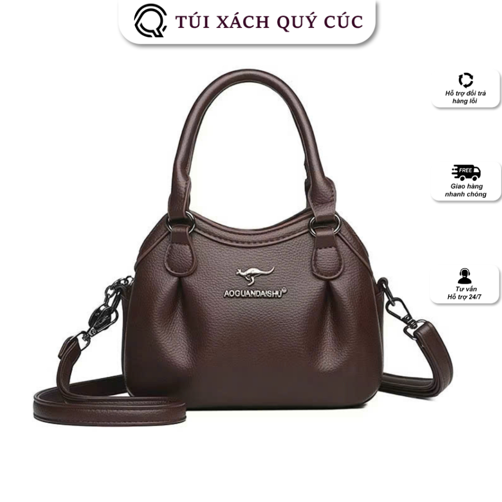 Túi Xách Nữ Đeo Chéo Đeo Vai Da Gạo thời trang sang trọng đựng vừa các dòng ĐT…
