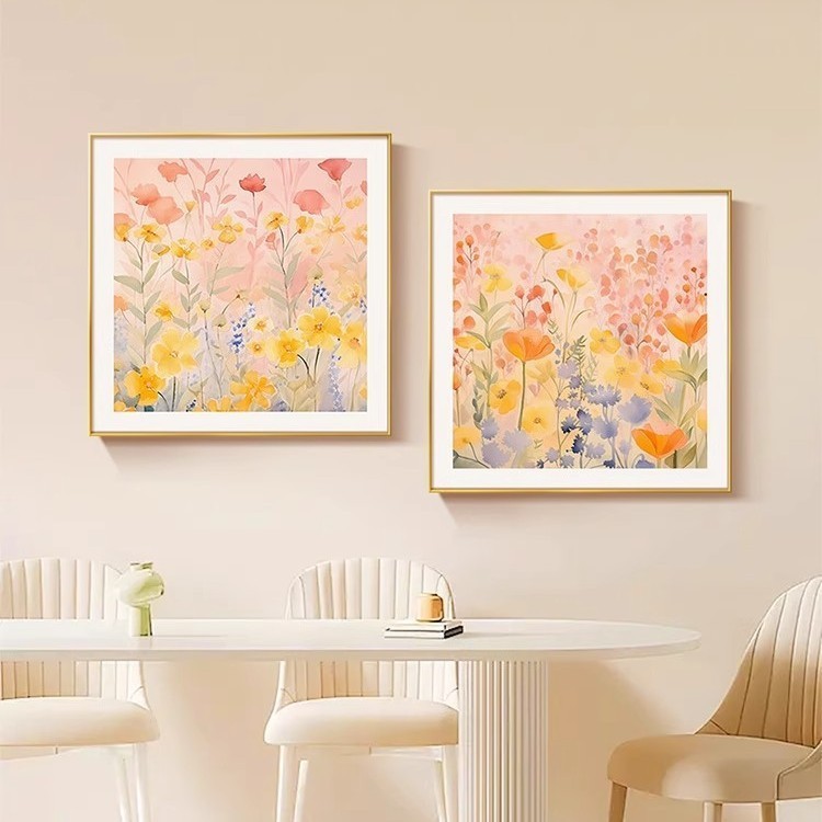 [VIDEO] Tranh Treo Tường Hoa Cỏ Mùa Xuân GD88 - Tranh Canvas Vuông Decor Phòng Khách, Phòng Ngủ, Hom