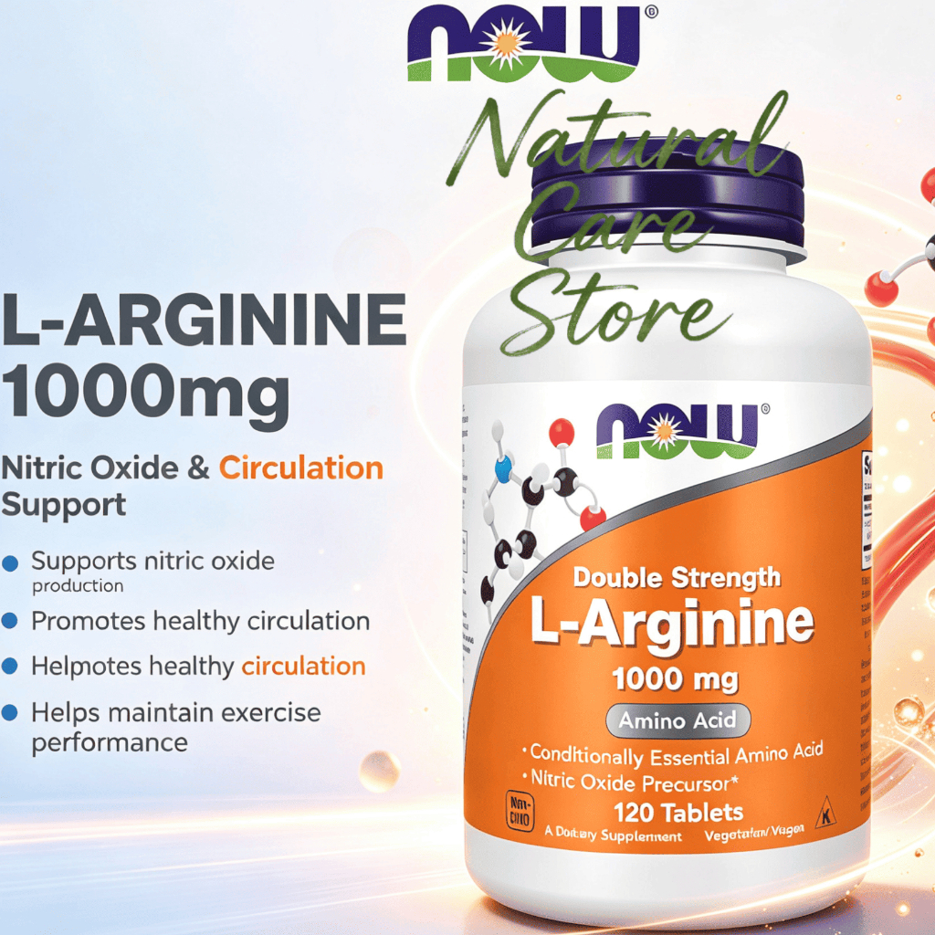 【Nhập khẩu từ Mỹ】Viên uống NOW Foods L-Arginine 1000mg 120 Viên