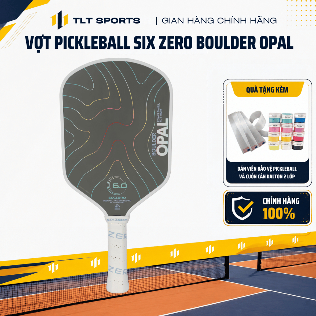 Vợt Pickleball Six Zero Boulder Opal Chính Hãng