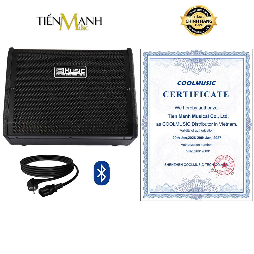 [Chính Hãng] Amply Trống Điện Tử Coolmusic DM50 - Loa Ampli 50W Cool Music Amplifier DM-50 Drum Elec