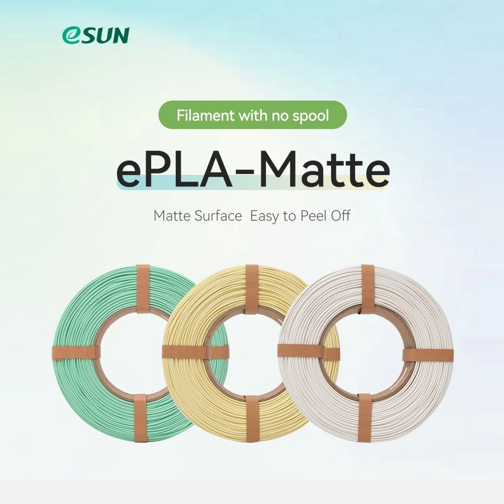 Nhựa In 3D eSUN ePLA-Matte Refill 1KG 1.75mm Không Lõi | PLA Matte Mờ Nhám | Filament FDM