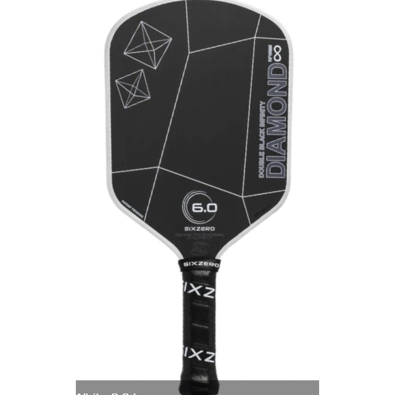[SIX ZERO (6.0)] Vợt Pickleball Six Zero (6.0) Double Black Infinity Diamond Control 16mm