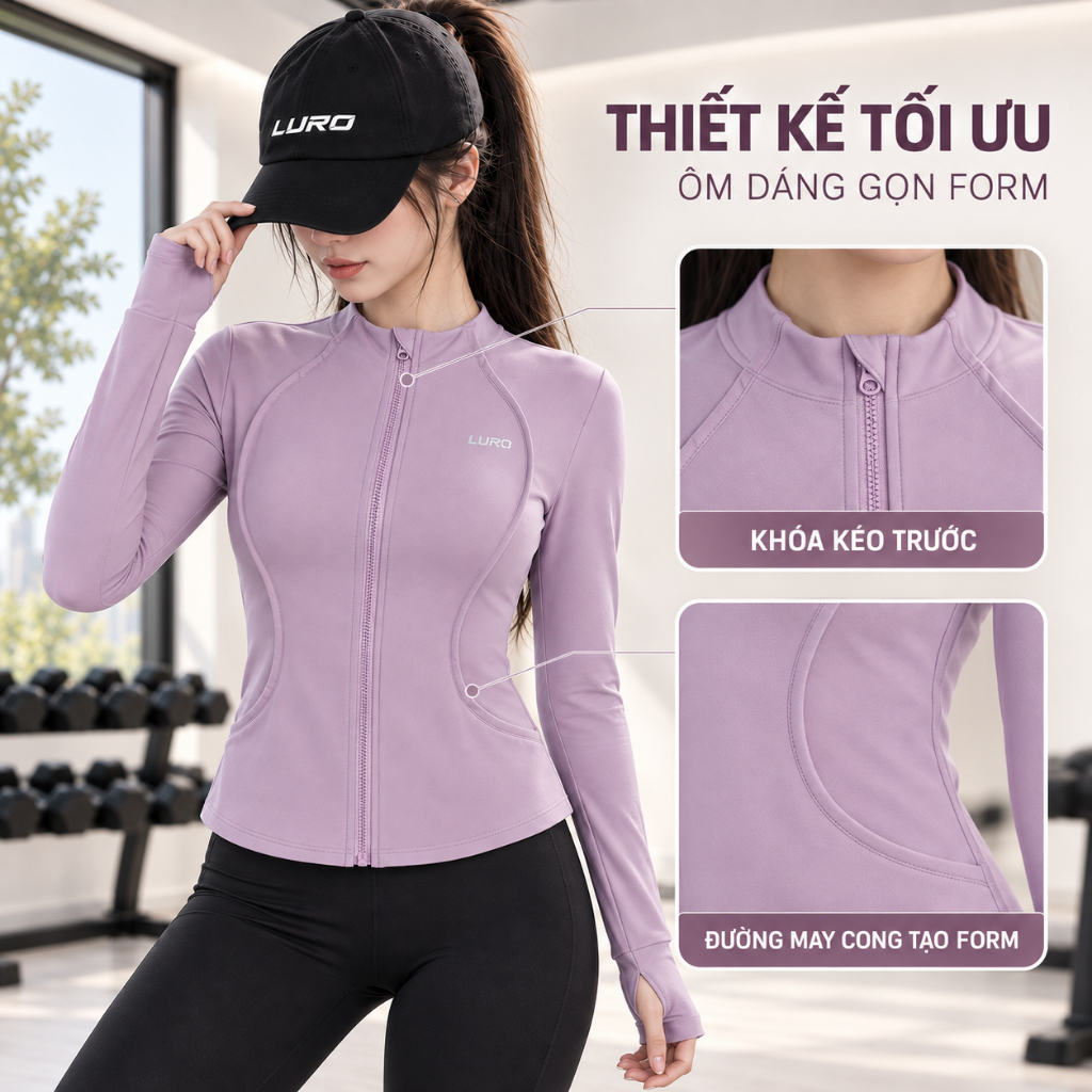 A4D — Áo khoác thể thao nữ dài tay 3