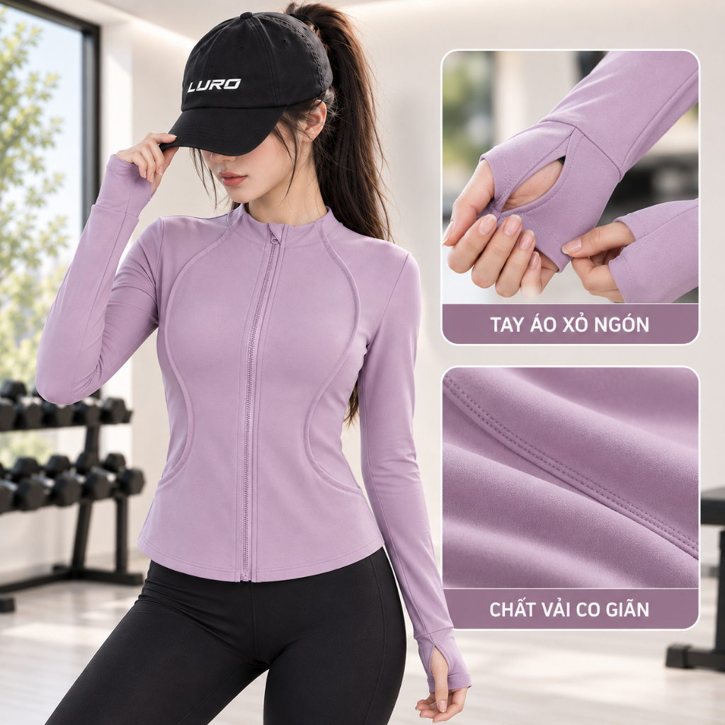 A4D — Áo khoác thể thao nữ dài tay 4