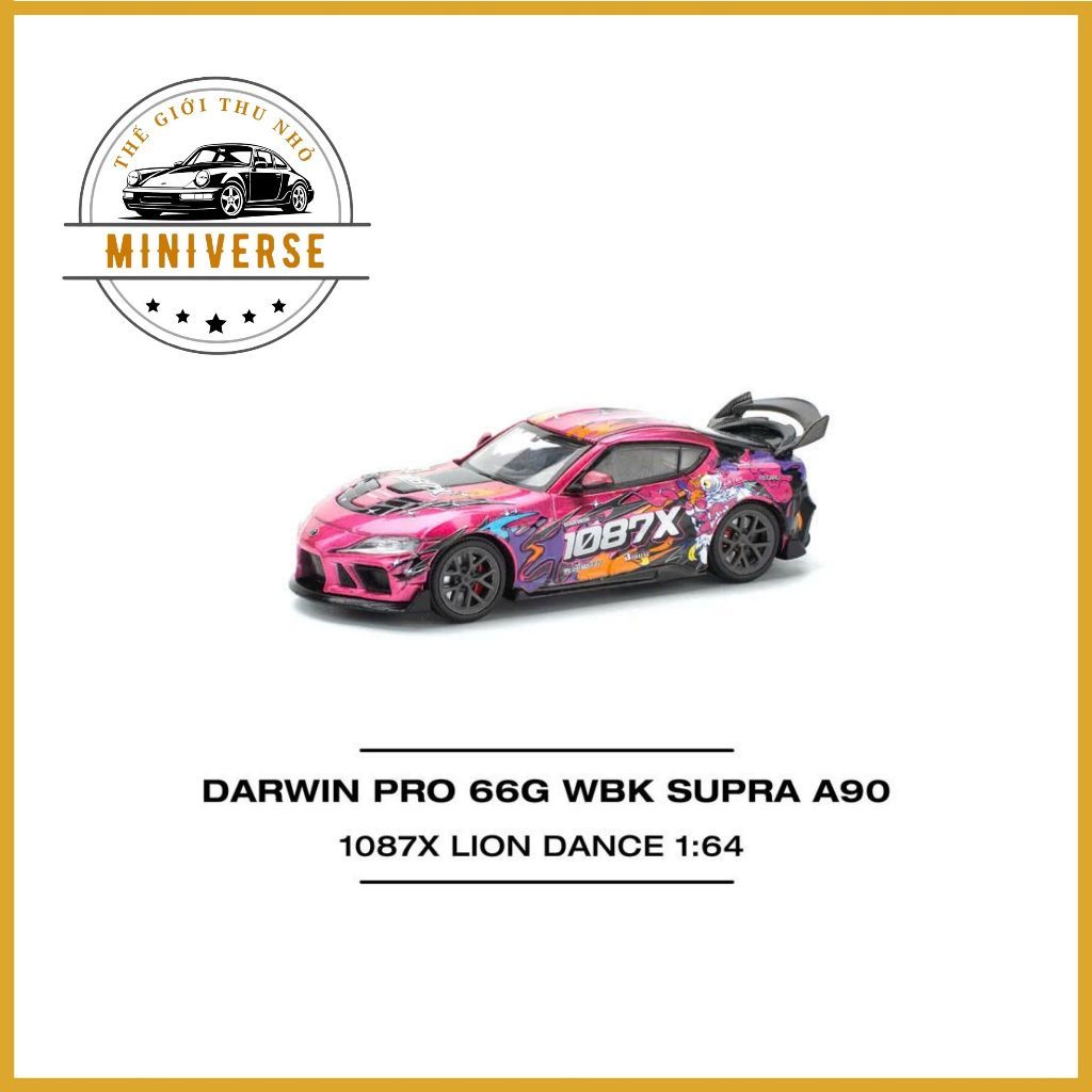 Miniverse - Xe mô hình Poprace Darwin Pro 66G WBK Supra A90 1087X Lion Dance (PR640285-BOX)
