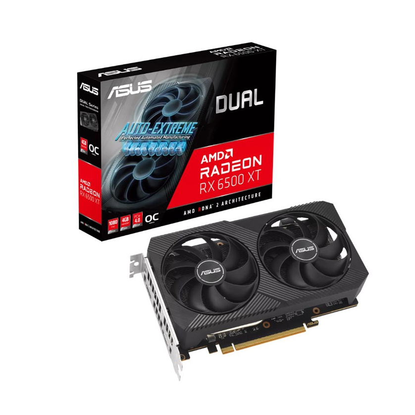 Card màn hình Asus DUAL-RX 6500 XT-O4G-V2