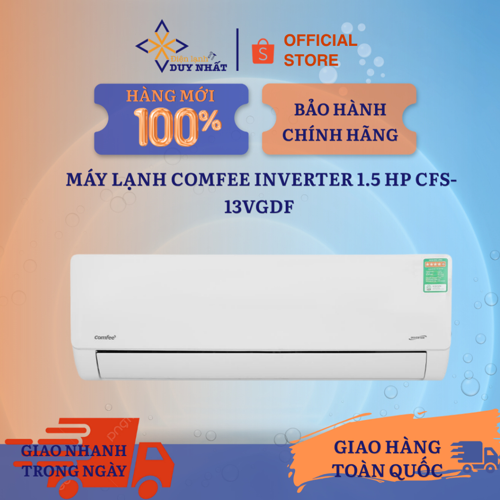 [ GIAO NHANH ] Máy lạnh Comfee Inverter 1.5 HP CFS-13VGDF CHÍNH HÃNG
