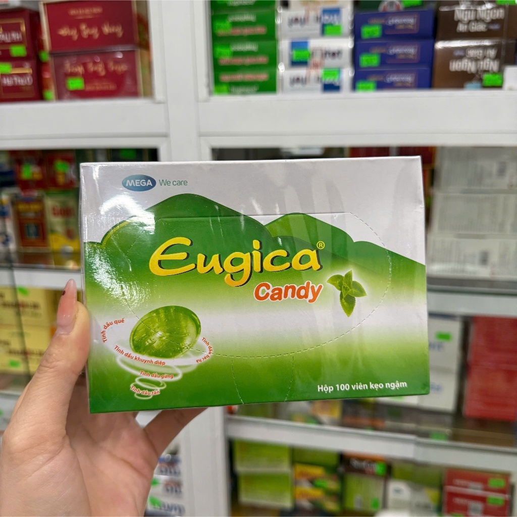 [Chính Hãng] Kẹo Ngậm Eugica Candy Hộp 100 viên Kẹo Ngậm