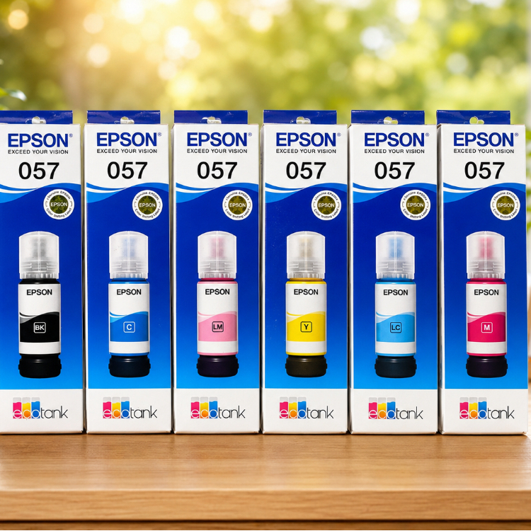 Mực In Epson 057 Chính Hãng Cho Epson L8050 L18050 L8100 - BK/C/M/Y/LC/LM