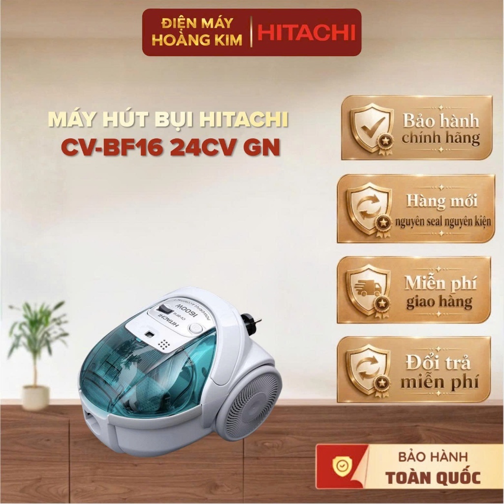Máy hút bụi HITACHI CV-BF16 24CV GN Chính Hãng